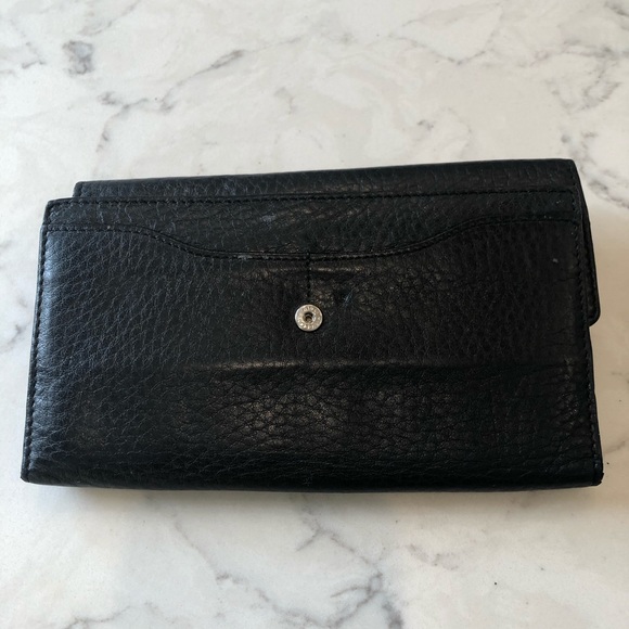 COLE HAAN LEATHER BLACK WALLET - Picture 4 of 5
